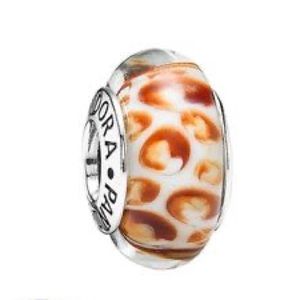 Pandora Orange Python charm